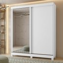 Ver imagem 1 de Guarda-roupa Casal 2 Portas 2 Gavetas Zeine com Espelho e com Pés