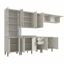 Ver imagem 5 de Cozinha Compacta Modulada 6 Peças com 14 Portas Americana Branco Nobre