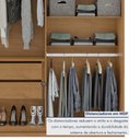 Ver mais imagens de Guarda-roupa 4 Portas 2 Gavetas 100% Mdf Alonzo