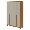 Guarda-roupa 4 Portas 2 Gavetas 100% Mdf Alonzo com Pés - 13