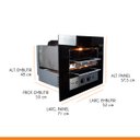 Ver imagem 4 de Churrasqueira Gourmet Rotativa a Gás GLP Embutir 48 x 52 cm Aço Inox Glass Premium 04 Bivolt - Hope