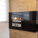 Ver imagem 1 de Churrasqueira Gourmet Rotativa a Gás GLP Embutir 48 x 52 cm Aço Inox Glass Premium 04 Bivolt - Hope
