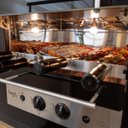 Ver imagem 3 de Churrasqueira Gourmet Rotativa a Gás GLP Embutir 48 x 52 cm Aço Inox Glass Premium 04 Bivolt - Hope