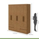 Ver imagem 4 de Guarda-Roupa 6 Portas 4 Gavetas Argus