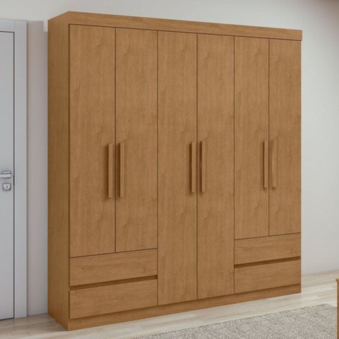 Guarda-Roupa 6 Portas 4 Gavetas Argus