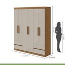 Ver imagem 4 de Guarda-Roupa 6 Portas 4 Gavetas Argus