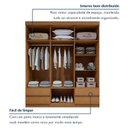 Ver imagem 4 de Guarda-Roupa 6 Portas 4 Gavetas Argus com Espelho