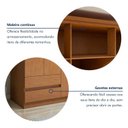 Ver mais imagens de Guarda-Roupa 6 Portas 4 Gavetas Argus com Espelho