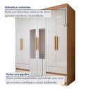 Ver imagem 6 de Guarda-Roupa 6 Portas 4 Gavetas Argus com Espelho