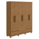 Ver imagem 3 de Guarda-Roupa 6 Portas 4 Gavetas Argus com Pés