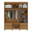 Ver imagem 2 de Guarda-Roupa 6 Portas 4 Gavetas Argus com Pés