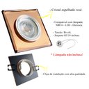 Ver imagem 3 de Spot Cristal de Embutir Espelhado Rose Quadrado Dicroica Lup64