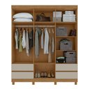 Ver imagem 2 de Guarda-Roupa 6 Portas 4 Gavetas Argus com Pés