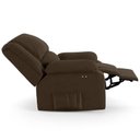 Ver imagem 2 de Poltrona do Papai Reclinável Pietra Power Touch Usb Fh9 Veludo Marrom - Mpozenato