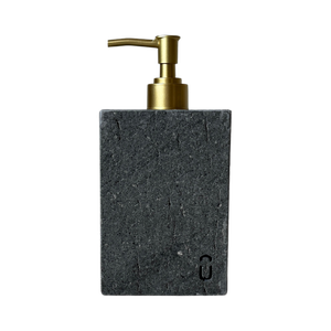 Dispenser Lavabo Mármore Travertino Nero Vintage 13x9cm