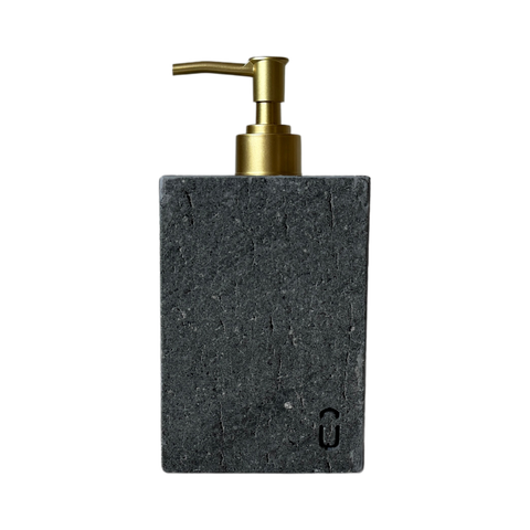 Dispenser Lavabo Mármore Travertino Nero Vintage 13x9cm