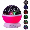 Ver imagem 1 de Luminaria Abajur Rotativa Festa Criança Neon Quarto Projetor Luz Ceu Estrelas Rosa
