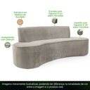 Ver imagem 4 de Sofá 03 Lugares 150cm Mônaco Veludo Bege - Nexta Casa