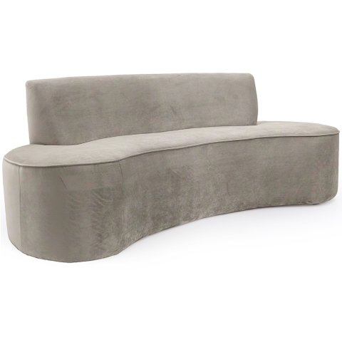 Sofá 03 Lugares 150cm Mônaco Veludo Bege - Nexta Casa