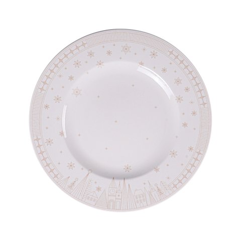 Prato Panetone Capodanno em Porcelana Decorada 28 Cm Tramontina