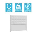 Ver imagem 2 de Cabeceira Box Shop Clean Casal 1,40m Em Couro Sintético Branco