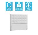 Ver imagem 2 de Cabeceira Box Shop Clean Casal 1,40m Em Couro Sintético Branco