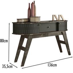 Aparador Para Sala 2 Portas 3061 Jade Oliva MDT - 4
