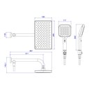 Ver imagem 5 de Chuveiro Deca Flex Max 2086.bl.des.mt de Parede com Desviador Black Matte