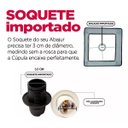 Ver imagem 3 de Cúpula de Abajur 23x13x13cm Tecido Algodão Soquete Importado Ref 49