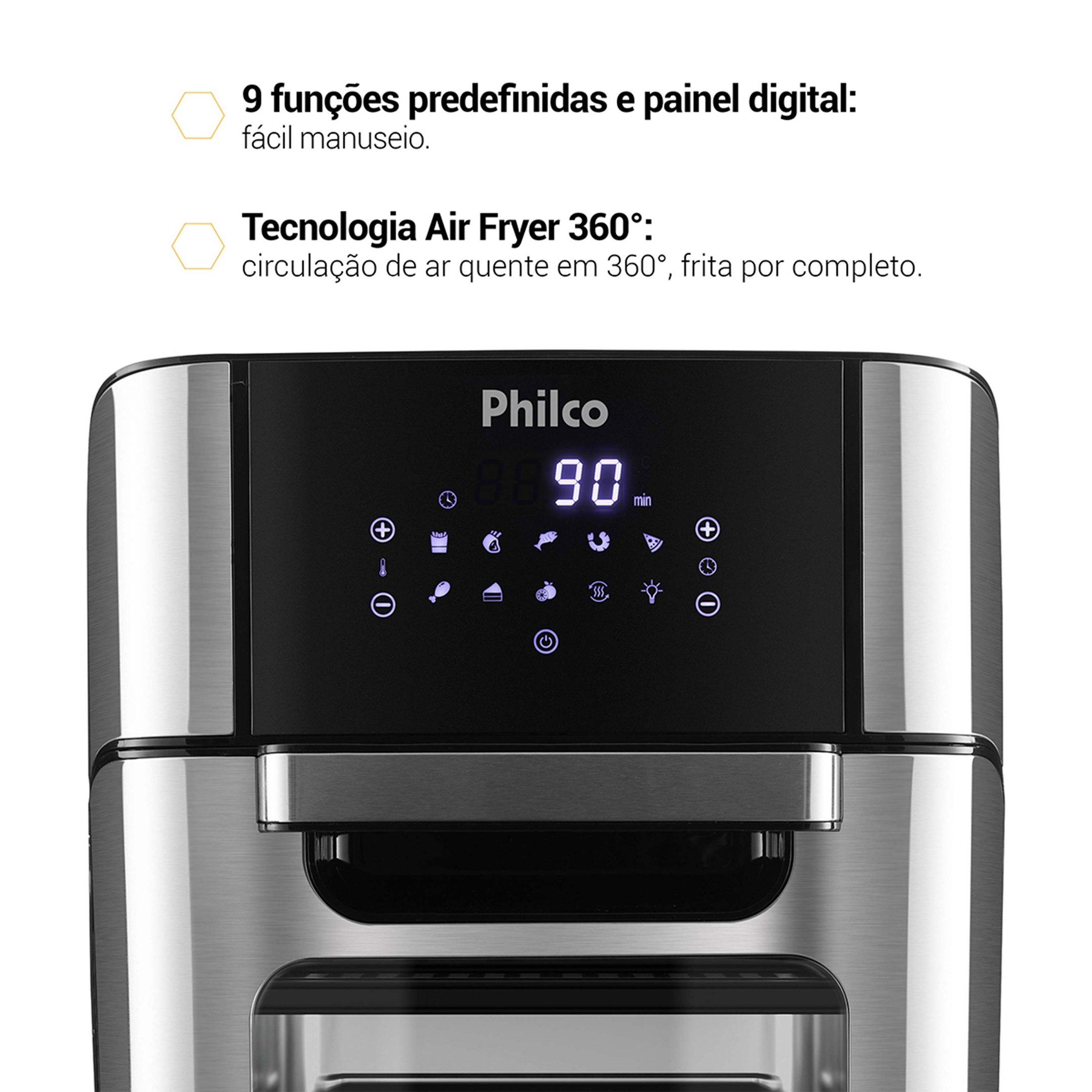 Fritadeira Elétrica + Forno Ovenfryer 12l Philco | 127v - 3