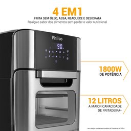 Fritadeira Elétrica + Forno Ovenfryer 12l Philco | 127v - 2