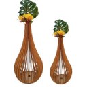 Ver imagem 1 de Vaso de Chão Decorativo Grande Capadócia Mdf:mdf Cru/kit com 2 - 90x40cm e 75x40cm