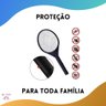 Raquete Elétrica Bivolt Mata Pernilongos Moscas Recarregável Segura Grade Proteção Botão Segurança - 6