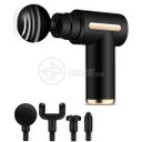 Ver imagem 7 de Mini Massageador Elétrico Relaxamento Muscular Facial Físico Fitness 6 Níveis - Fascial Gun Preto
