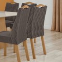 Ver imagem 2 de Conjunto 2 Cadeiras para Sala de Jantar Estofadas Vênus