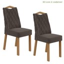 Ver imagem 1 de Conjunto 2 Cadeiras para Sala de Jantar Estofadas Vênus