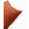 Almofada Italiana Algodão 40x40cm Terra Cota Fastlar Almofada 40x40cm Cheia - 2