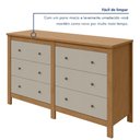 Ver mais imagens de Cômoda 6 Gavetas em Mdp/mdf Maggiore New
