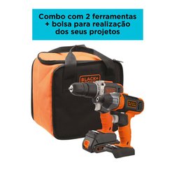 Combo Furadeira De Impacto Mais Parafusadeira Black e Decker - 5