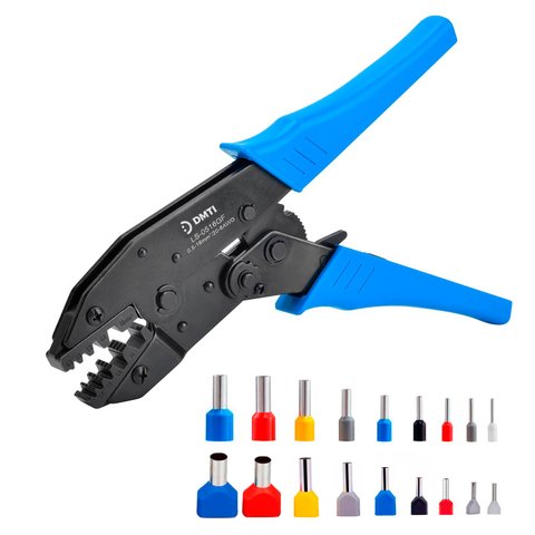 Alicate de Crimpar Terminais Ilhós Tubular 0,5 até 16mm²