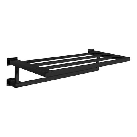 Toalheiro Rack 60 Cm Inox Preto Fosco - Kromus Rt0308b