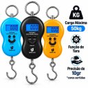 Ver imagem 2 de Balança de Gancho Digital Eletrônica de Mão 50kg para Pesca