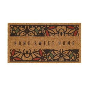 Tapete de Entrada Cleankasa 40cm X 60cm Flores Terral Kapazi