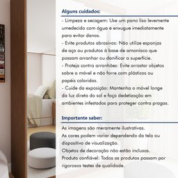 Guarda Roupa Solteiro Premium Lila 138cm com Espelho 2 Portas 2 Gavetas Minastex        - 12