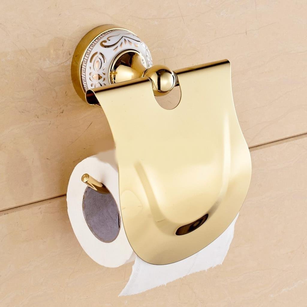 Kit De Acessório Banheiro Em Metal Dourado Lavabo 4 Peças - 3