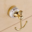 Ver imagem 2 de Kit De Acessório Banheiro Em Metal Dourado Lavabo 4 Peças