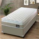 Ver imagem 3 de Cama Box Solteiro Colchão D45 com Pillow Top Hellen 88x188x62cm Bege - Suporta até 150kg por
