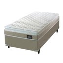 Ver imagem 7 de Cama Box Solteiro Colchão D45 com Pillow Top Hellen 88x188x62cm Bege - Suporta até 150kg por