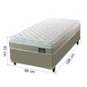 Cama Box Solteiro Colchão D45 com Pillow Top Hellen 88x188x62cm Bege - Suporta até 150kg por - 9
