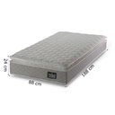 Ver imagem 5 de Cama Box Solteiro Colchão D45 com Pillow Top Hellen 88x188x62cm Bege - Suporta até 150kg por